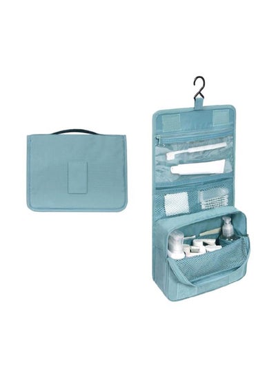 Buy Cloth Hanging Toiletry Organizer Blue in Saudi Arabia