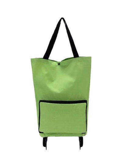اشتري حقيبة تسوق قابلة للطي من قماش كتاني أخضر في السعودية