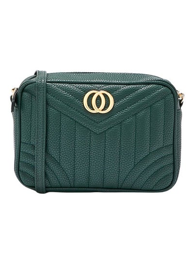 Buy Quilted Crossbody Synthetic Bag Green in UAE