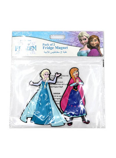 Buy Pack Of 2 Frozen Soft Refrigerator Magnet Multicolour in UAE