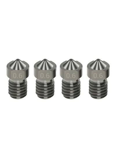 Buy 4-Piece Steel Nozzles For Filament 3D Printer Parts Silver in Saudi Arabia