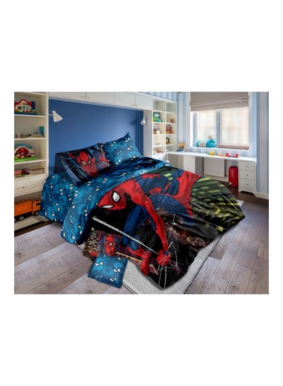 Buy 4-Piece Printed Spiderman Comforter Set Combination Multicolour in UAE