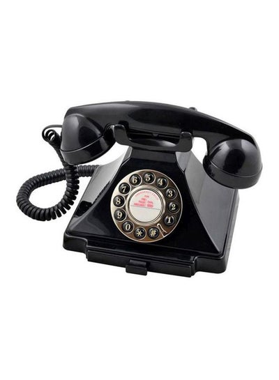 Buy Carrington Rotary Landline Phone Black in UAE