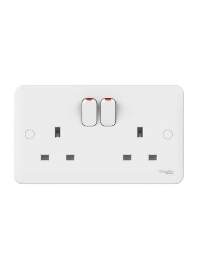 Buy Lisse UK Switch Socket White 149x87centimeter in UAE