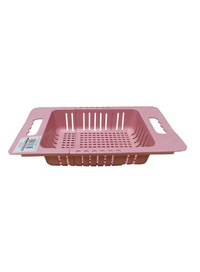 Buy Expandable Kitchen Sink Vegetable Strainer Pink 38x19x9cmcentimeter in UAE