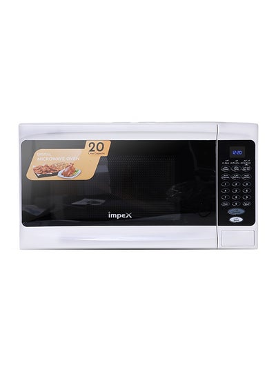 Buy 20L Digital Microwave Oven - Digital Clock, End Cooking Signal, Child Safety Lock, Compact Kitchen Appliance, with 2 year Warranty 20 L MO 8101 White/Black in UAE