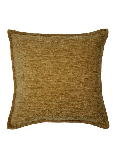 Buy Woven Chenille Throw Pillow For Bedroom And Living Room Sofa Brown 43x43centimeter in Saudi Arabia