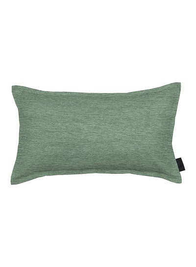 Buy Woven Chenille Throw Pillow Light Green 60x40cm in Saudi Arabia