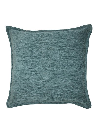 Buy Woven Chenille Throw Pillow Light Blue 49x49centimeter in Saudi Arabia