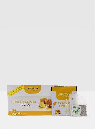 اشتري Honey And Ginger Herbal Tea 20 Bags 40 غم في الامارات