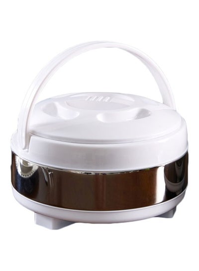 Buy Casserole With Handle White/Silver 226centimeter in UAE