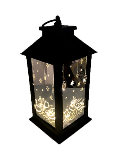 Buy Eid And Ramadan Decorative Lantern Black 29.5x14x14cm in UAE