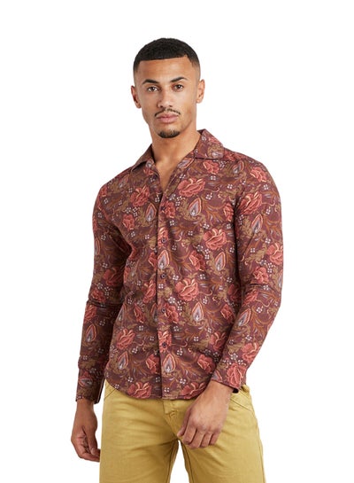 Buy Floral Pattern Full Sleeves Shirt Multicolour in Egypt