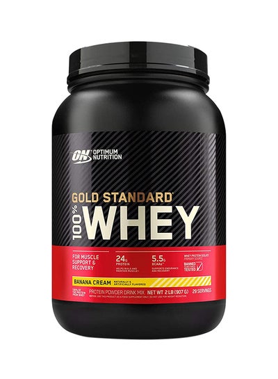 Buy Gold Standard Whey Protein - Banana Cream - 907 Gram in Saudi Arabia