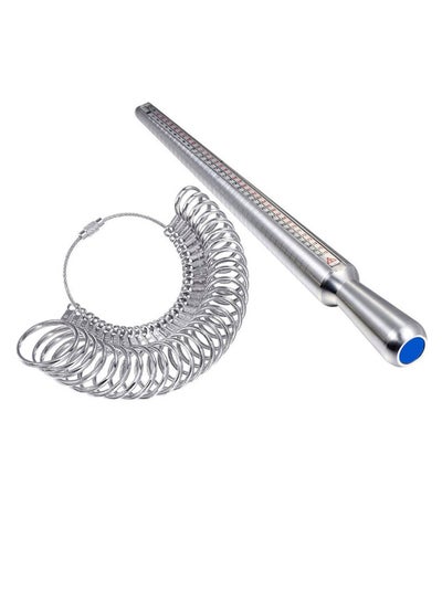 Buy Metal Ring Sizer Kit Silver in Saudi Arabia