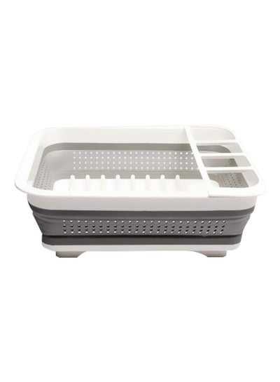 Buy Kitchen Dish Rack White/Grey 35cm in Egypt