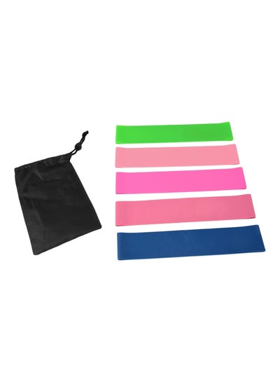 Buy 5-Piece Yoga Resistance Band Set 18x2x12cm in UAE