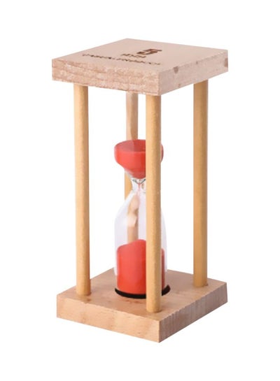 Buy Wooden Hourglass Timer Red/Brown 45x45x87centimeter in UAE