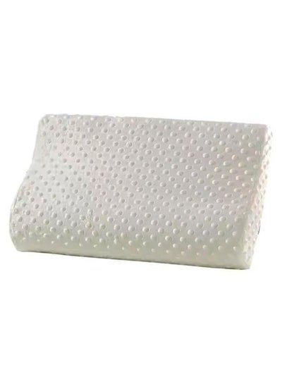 Buy Pain Relief Neck Support Memory Foam Sleep Pillow Cotton White 30 x 50cm in Egypt