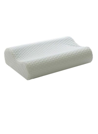 Buy Pain Relief Neck Support Memory Foam Sleep Pillow Cotton White 31 x 50centimeter in UAE
