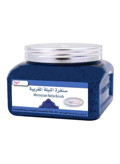 Buy Moroccan Nella Scrub Blue 250g in UAE