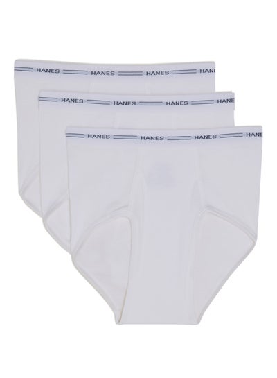 Buy 3-Piece FreshIQ Cotton Briefs White in UAE