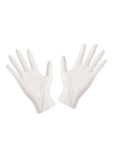 Buy 100-Piece Disposable Latex Gloves in Egypt