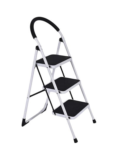 Buy 3-Step Ladder Folding Stool White 44inch in UAE