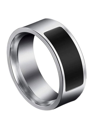 Buy Multifunctional Waterproof Smart Ring Silver/Black in UAE