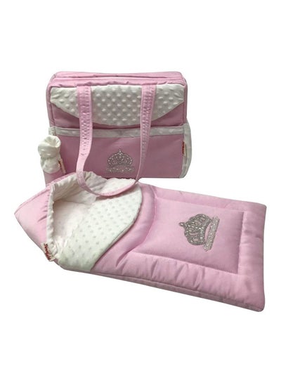اشتري مجموعة حقائب مزينة برسمة تاج لحمل الطفل ومستلزماته في الامارات