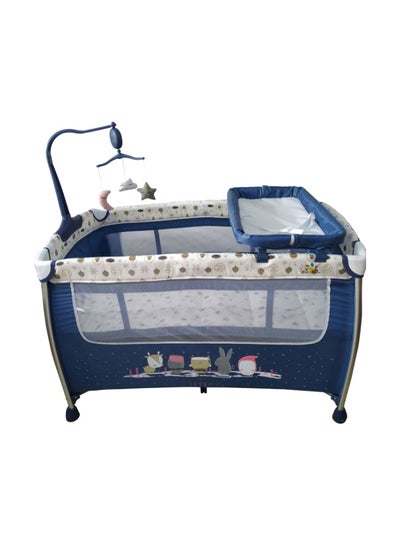 اشتري Foldable Baby Playpen Two Layers With Toys 27-920Ap في السعودية