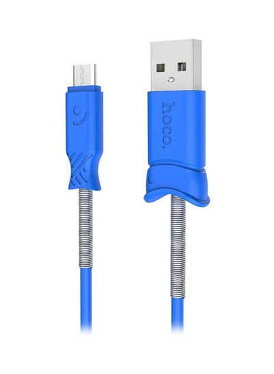 Buy Micro USB Data Sync And Charging Cable Blue/Grey in Egypt