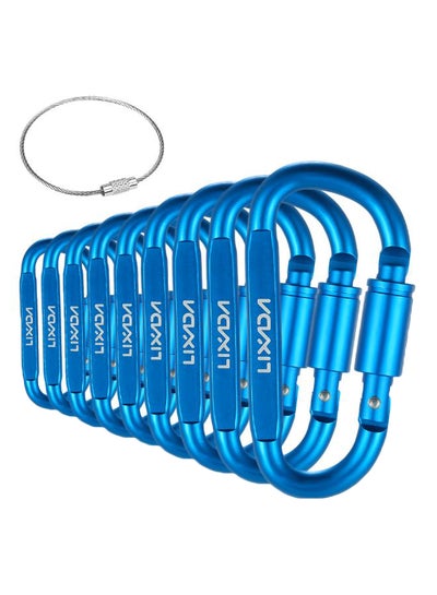 اشتري 9-Piece Locking Carabiner Clip Set With O-Ring في الامارات