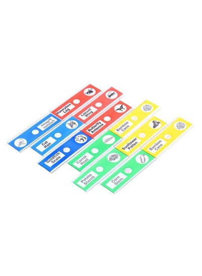 Buy 12-Piece Prepared Microscope Animal Printed Slides Set Multicolour in Saudi Arabia