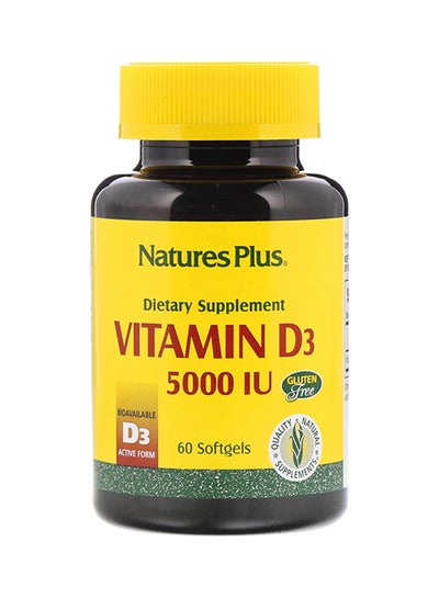 Buy Vitamin D3 5000 IU - 60 Softgels in UAE