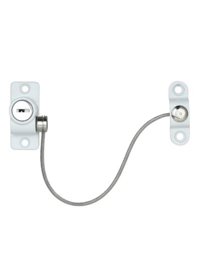 Buy Universal Window Door Cable Lock White/Silver in UAE
