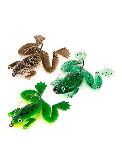 Buy 3-Piece Artificial Frog Lure Set 6cm in Saudi Arabia