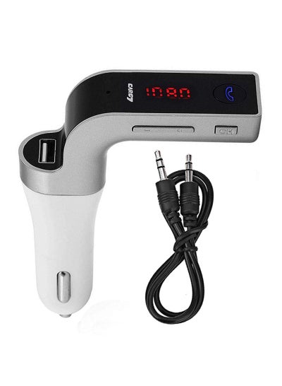 Buy 2-In-1 Bluetooth Wireless Car FM Transmitter in Saudi Arabia