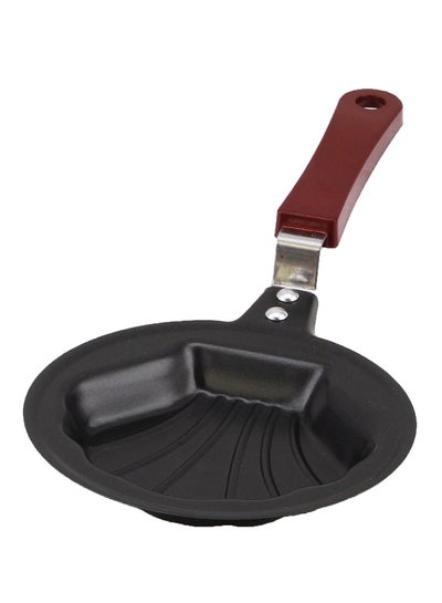 Buy Mini Shell Design Fry Pan Black/Brown 12 x 5cm in UAE