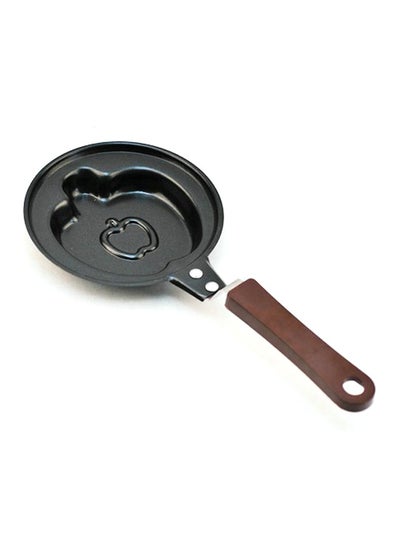 Buy Mini Apple Design Fry Pan Black/Brown 12 x 5cm in UAE