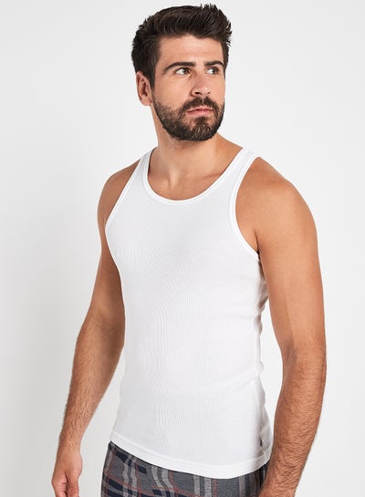 Buy 2 Pack Modern Undershirt White in UAE