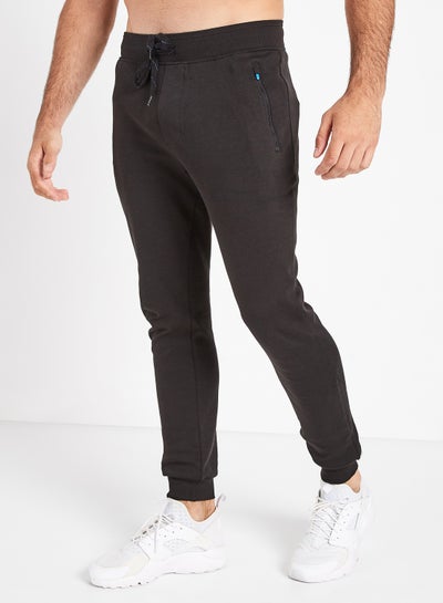 Cotton Slim Fit Sweatpants Black price in UAE | Noon UAE | kanbkam