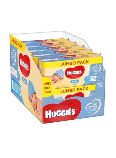 Buy Pack Of 10 Pure Water Baby Wipes in UAE