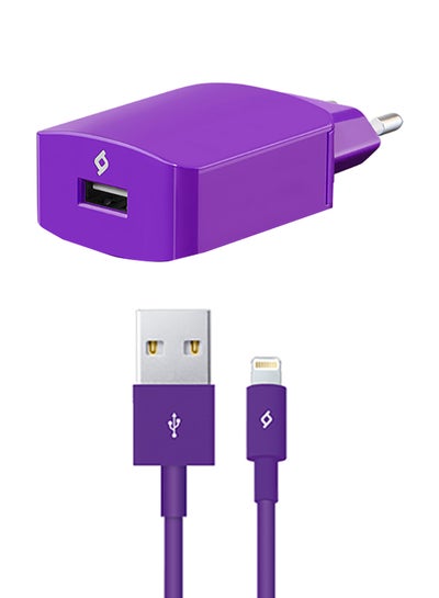 Buy USB Travel Speed Mobile Charger Purple in Egypt