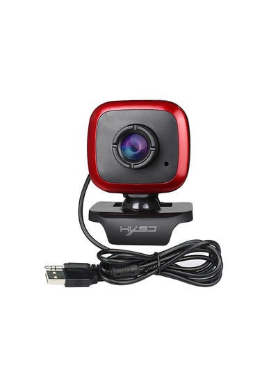 اشتري كاميرا ويب محمولة للكمبيوتر المكتبي مزودة بمنفذ USB أسود/أحمر في الامارات