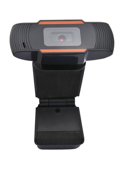 Buy USB Webcam With Built-In Microphone Black/Orange in UAE