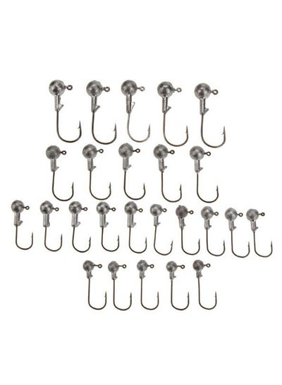 Buy 25-Piece Lead Round Head Bait Jig Fishing Hooks Set in Saudi Arabia