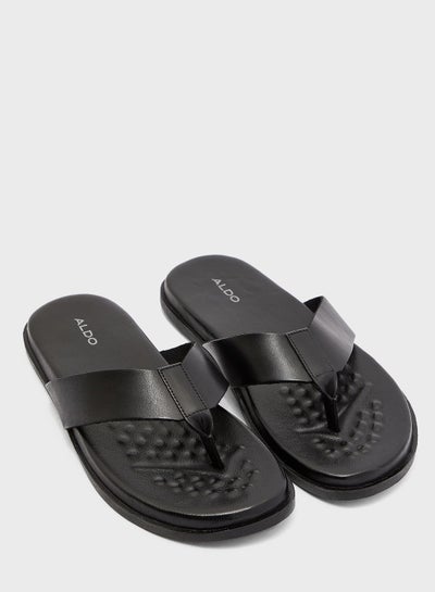 Buy Phillis Flip Flops Black in Saudi Arabia