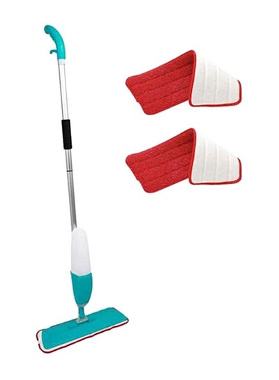 Buy Handheld Floor Cleaning Spray Mop With Towels Multicolour 110centimeter in UAE