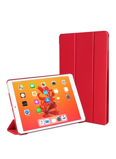 Buy Protective Flip Cover For Apple iPad (2019) 10.2-Inch Red in UAE